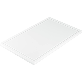 Deska z polipropylenu z wycięciem 53x32,5x1,5 cm, biała | STALGAST, 341535