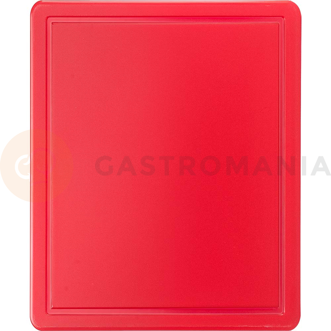 Deska z polipropylenu z wycięciem 32,5x26,5x1,2 cm, czerwona | STALGAST, 341321
