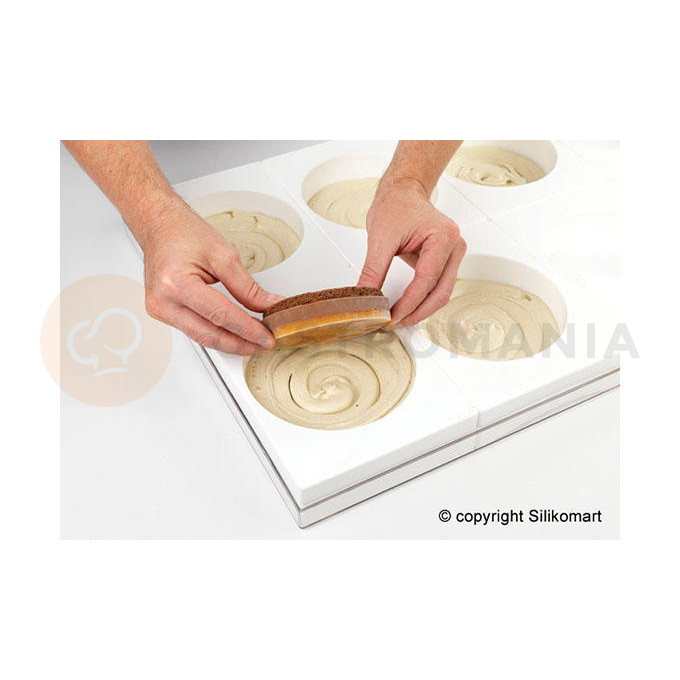 Forma do ciast i tortów TOR135 h40/8 - zestaw 8 szt. | SILIKOMART, Torta Flex