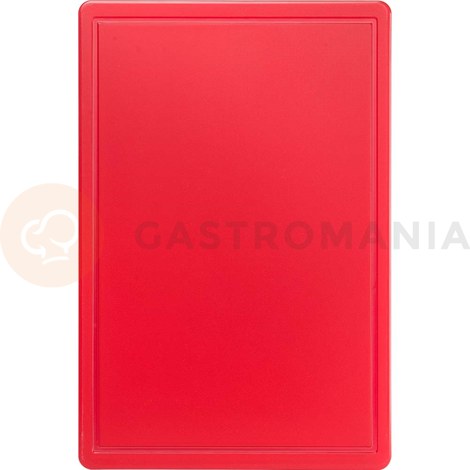 Deska z polipropylenu z wycięciem 60x40x1,8 mm, czerwona | STALGAST, 341631