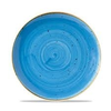Niebieski talerz płaski, ręcznie zdobiony 21,7 cm | CHURCHILL, Stonecast Cornflower Blue