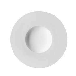 Talerz głęboki z białej porcelany, rant gładki 30 cm | DEGRENNE, Collection L
