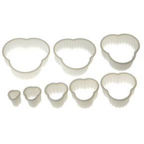 Zestaw wycinarek nylonowych - karbowana kończyna 8 szt. | SILIKOMART, Nylon Cutter 09