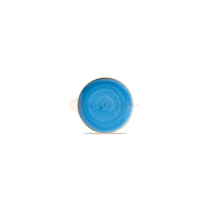 Niebieski talerz płaski, ręcznie zdobiony 21,7 cm | CHURCHILL, Stonecast Cornflower Blue
