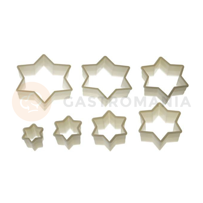 Zestaw wycinarek nylonowych - gwiazda dawida 7 szt. | SILIKOMART, Nylon Cutter 12