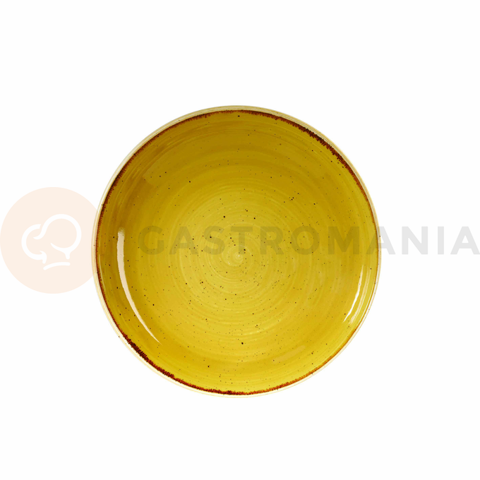 Musztardowa salaterka, ręcznie zdobiona 1136 ml | CHURCHILL, Stonecast Mustard Seed Yellow