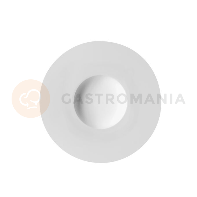Talerz głęboki z białej porcelany, rant gładki 28 cm | DEGRENNE, Collection L