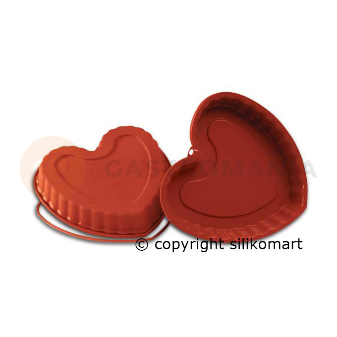 Forma na ciasta i torty SFT210 HEART 22x21,8x4 cm | SILIKOMART, Uniflex