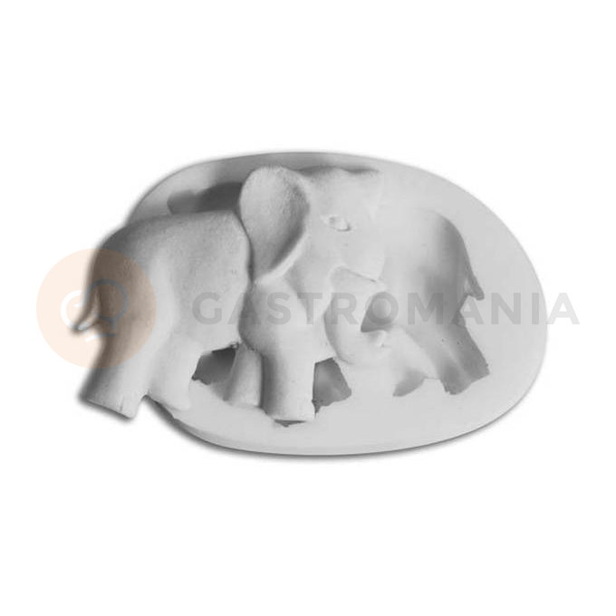 Forma do masy cukrowej SLK 124 - słoń, 44x53 mm | SILIKOMART, Sugarflex Elephant