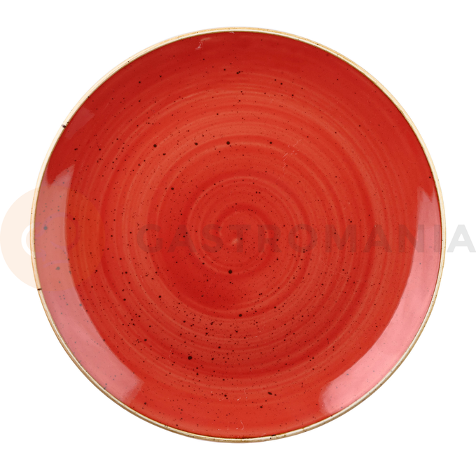 Czerwony talerz głęboki, ręcznie zdobiony 1130 ml | CHURCHILL, Stonecast Berry Red