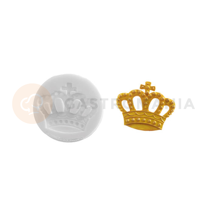 Forma do masy cukrowej SLK 410 - korona, 58x24 mm | SILIKOMART, Sugarflex Crown