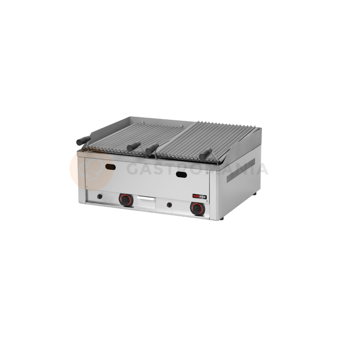 Grill lawowy podwójny, gazowy 66x54x22 cm, 13 kW | REDFOX, GL-60GS