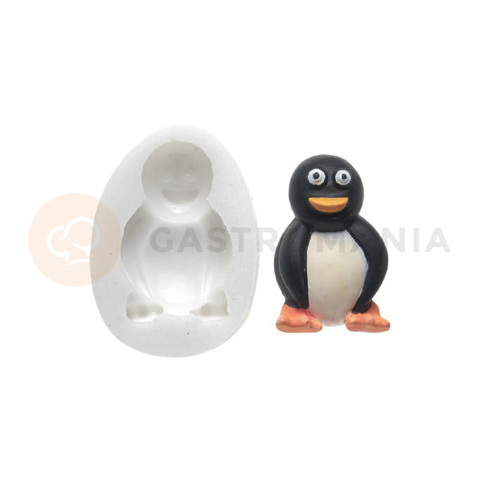 Forma do masy cukrowej SLK 111 - pingwinek, 31x48 mm | SILIKOMART, Sugarflex Penguin