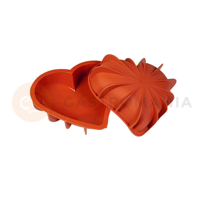 Forma na ciasta i torty SFT211 HEART 20,5x18,6x5,4 cm | SILIKOMART, Uniflex
