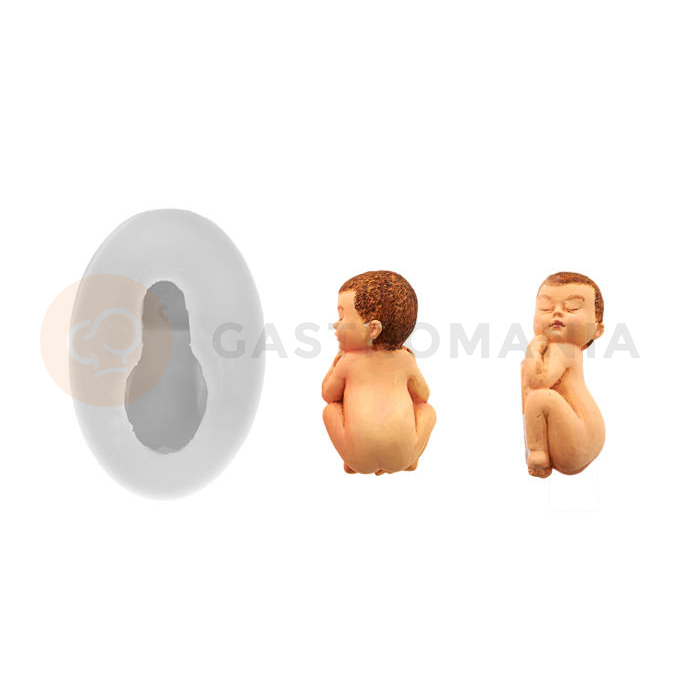 Forma do masy cukrowej SLK 403 - niemowlak, 10x20 mm | SILIKOMART, Sugarflex Sleeping Baby