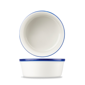 Porcelanowe, okrągłe naczynie do zapiekania 13,3 cm | CHURCHILL, Retro Blue