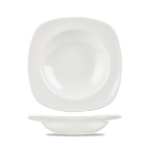 Porcelanowy talerz do makaronu 24,5 x 24,5 cm | CHURCHILL, X Squarted