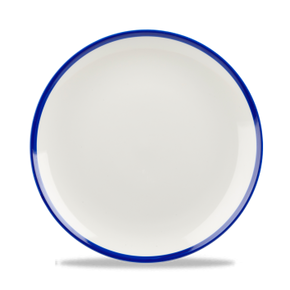 Porcelanowy talerz coupe 21,7 cm | CHURCHILL, Retro Blue