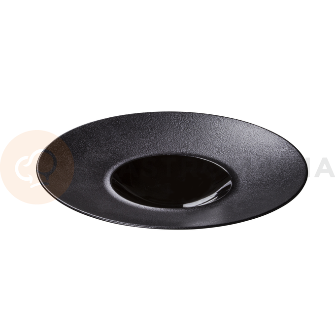 Czarny talerz głęboki 28 cm | ARIANE, Dazzle