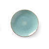 Talerz płytki z porcelany, niebieski o średnicy 27 cm | FINE DINE, Turkus