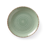 Talerz płytki z porcelany, zielony o średnicy 27 cm | FINE DINE, Nefryt
