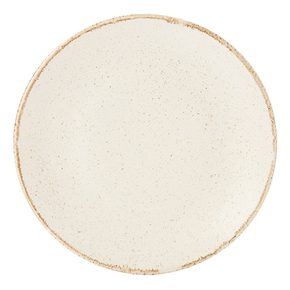 Talerz płytki z porcelany w kremowym kolorze o średnicy 28 cm | PORLAND, Seasons Sand