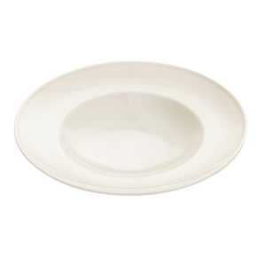 Talerz z kremowej porcelany do serwowania makaronu, o średnicy 26 cm | FINE DINE, Crema