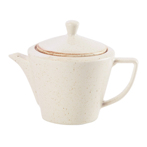 Dzbanek do herbaty z porcelany w kremowym kolorze, 0,5 l | PORLAND, Seasons Sand