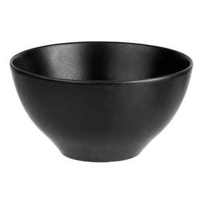 Miska z porcelany w czarnym kolorze o średnicy 16 cm | FINE DINE, Coal