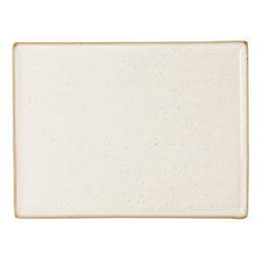 Półmisek prostokątny z porcelany w kremowym kolorze 35x25 cm | PORLAND, Seasons Sand