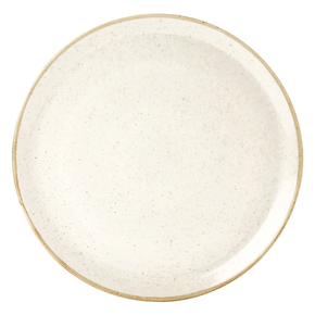 Talerz do pizzy z porcelany w kremowym kolorze o średnicy 32 cm | PORLAND, Seasons Sand
