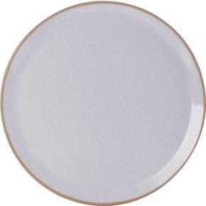 Talerz do pizzy z porcelany w jasnoszarym kolorze o średnicy 32 cm | FINE DINE, Ashen
