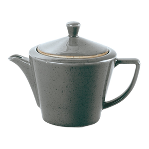 Dzbanek do herbaty z porcelany w ciemnoszarym kolorze, 0,5 l | FINE DINE, Stone
