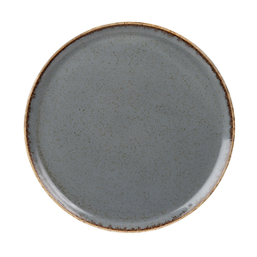 Talerz do pizzy z porcelany w ciemnoszarym kolorze o średnicy 32 cm | FINE DINE, Stone