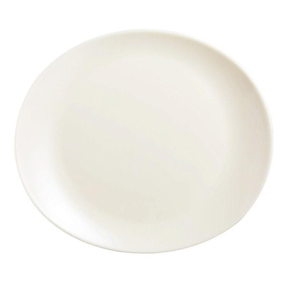 Biały talerz do steków 30 x 26 cm, Zenix | ARCOROC, Intensity