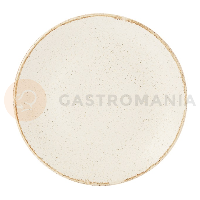 Talerz płytki z porcelany w kremowym kolorze o średnicy 24 cm | PORLAND, Seasons Sand