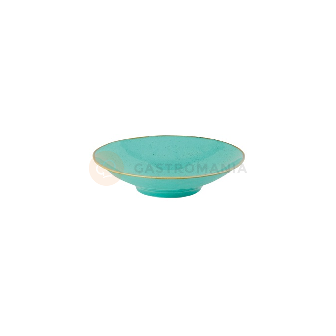 Talerz footed z porcelany w morskim kolorze o średnicy 26 cm | FINE DINE, Laguna