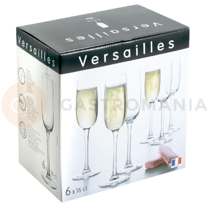Kieliszek do szampana 160 ml, komplet 6 szt. | ARCOROC, Versailles