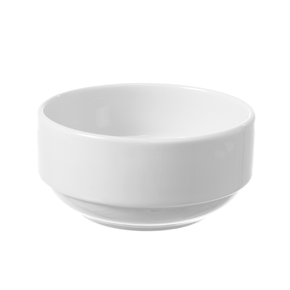 Miska sztaplowana z białej porcelany o średnicy 14 cm | FINE DINE, Bianco