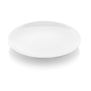 Talerz bez rantu z białej porcelany o średnicy 30 cm | FINE DINE, Bianco