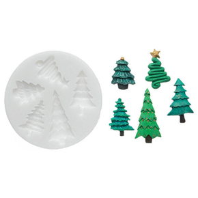 Forma do masy cukrowej SLK 215 - choinki, 56x27 mm | SILIKOMART, Sugarflex Xmas Tree