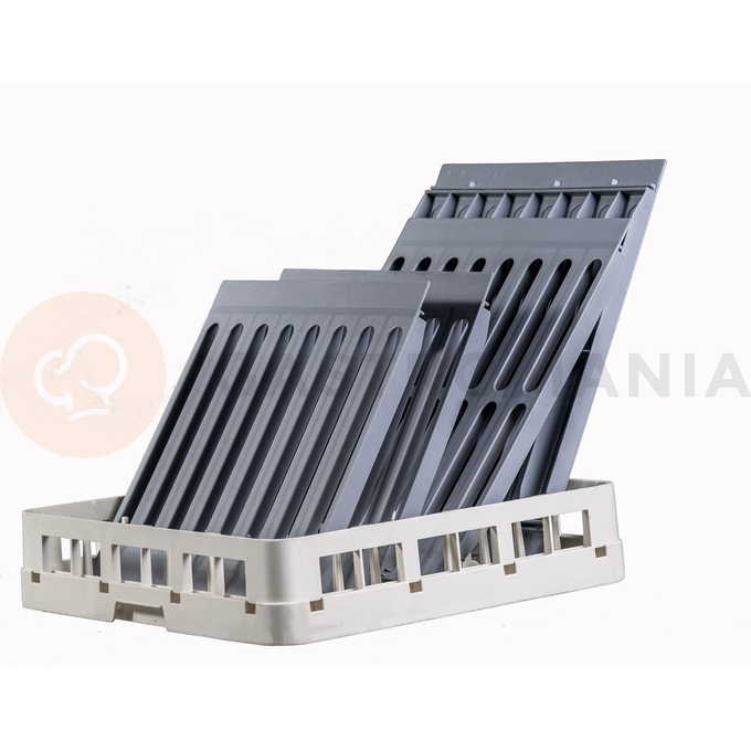 Regał aluminiowo-polipropylenowy z 4 półkami, 1260x400x1800 mm | CHEFFY, Modular System