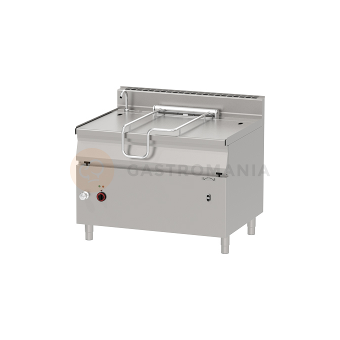 Patelnia elektryczna z uchylaniem automatycznym 120 l, nierdzewna, 1200x900x900 mm, 18 kW | REDFOX, BRM 90/120 E
