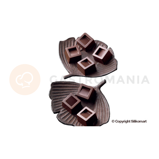 Forma do pralin i czekoladek - kwadraty, 26x26x18 mm | SILIKOMART, Chocolate Cubo