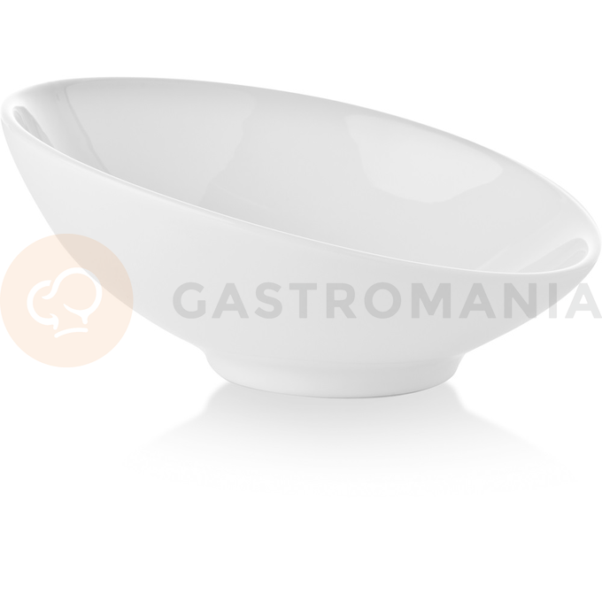 Miska skośna z białej porcelany o średnicy 18 cm | FINE DINE, Bianco