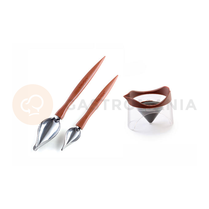 Zestaw łyżki dekoracyjne + kubek - 23cm, 19cm | SILIKOMART, Spoon Decor Set 2 Decorative Spoons+Cup