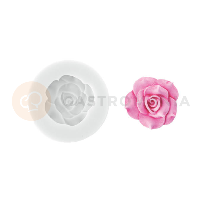 Forma do masy cukrowej SLK 384 - róża, 33x33 mm | SILIKOMART, Sugarflex Rose