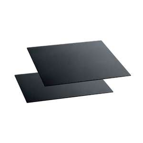 Czarna utwardzona płyta bufetowa 50 x 34 cm | ZIEHER, Solid