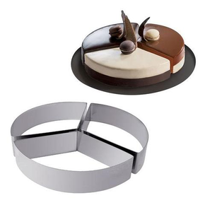 Obręcz cukiernicza ze stali nierdzewnej Trilogy - 3 elementy, 220x40 mm - 1400 ml - 32H4X22S | MARTELLATO, Cake Idea