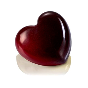Forma z poliwęglanu do smakołyków - serce, 12 szt., 45x42x16 mm - MA1995 | MARTELLATO, Snack